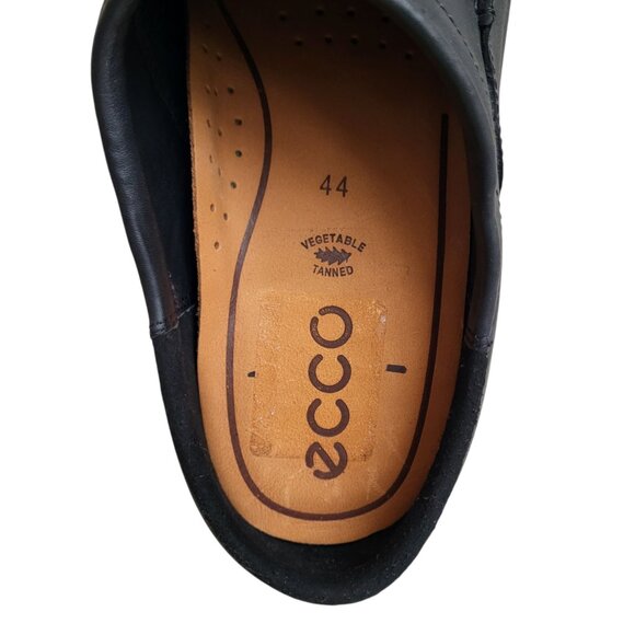 ECCO Track 25 Leather Clogs in Black Men's Size 44 EU 10-10.5 US - Picture 8 of 10